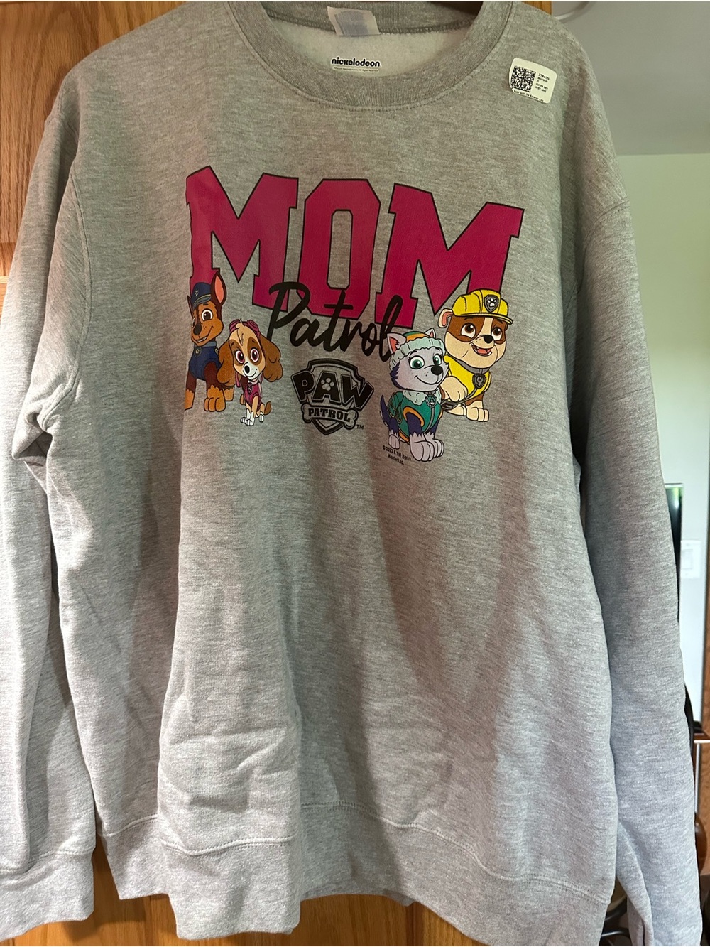 Nickelodeon PAW Patrol MOM Sweatshirt in Gray and Pink